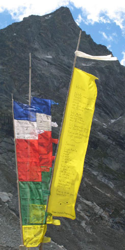 Fahnen Gletscherweib